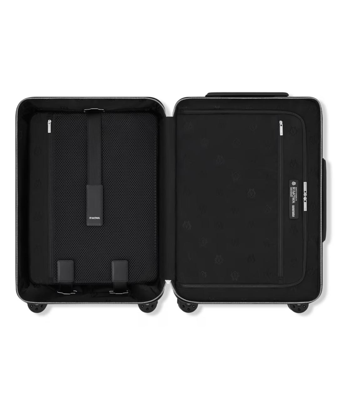 Rimowa Черный кожаный чемодан, фото 4