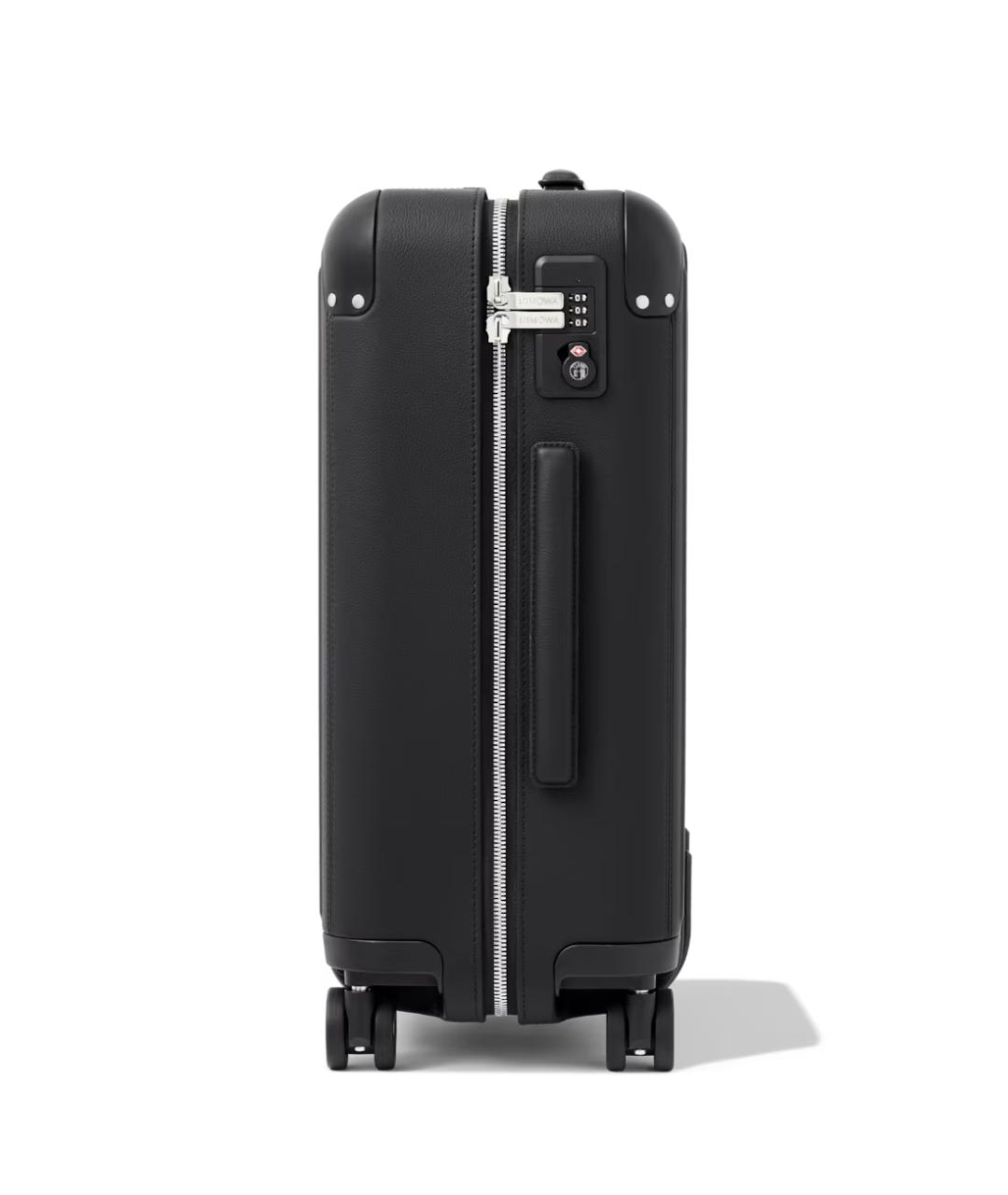 Rimowa Черный кожаный чемодан, фото 3