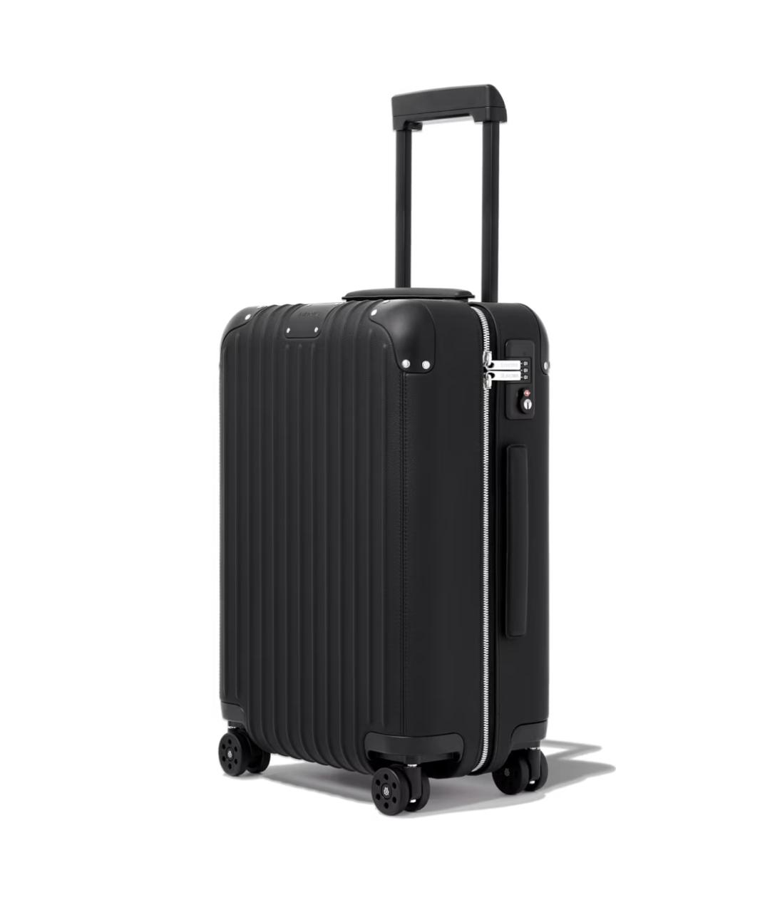 Rimowa Черный кожаный чемодан, фото 2