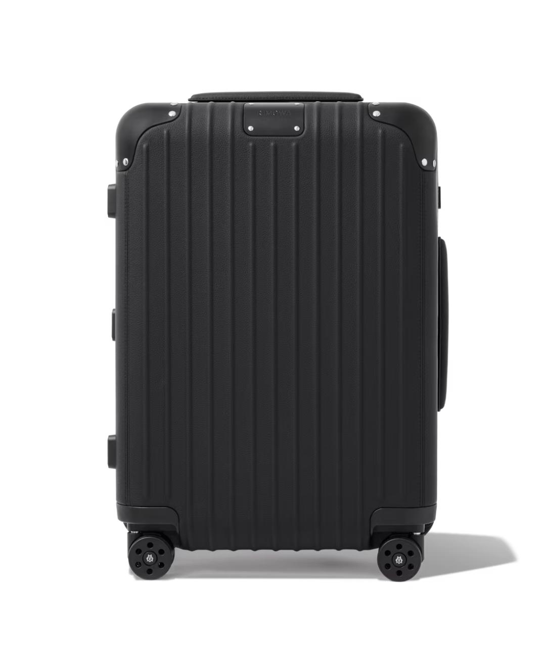 Rimowa Черный кожаный чемодан, фото 8