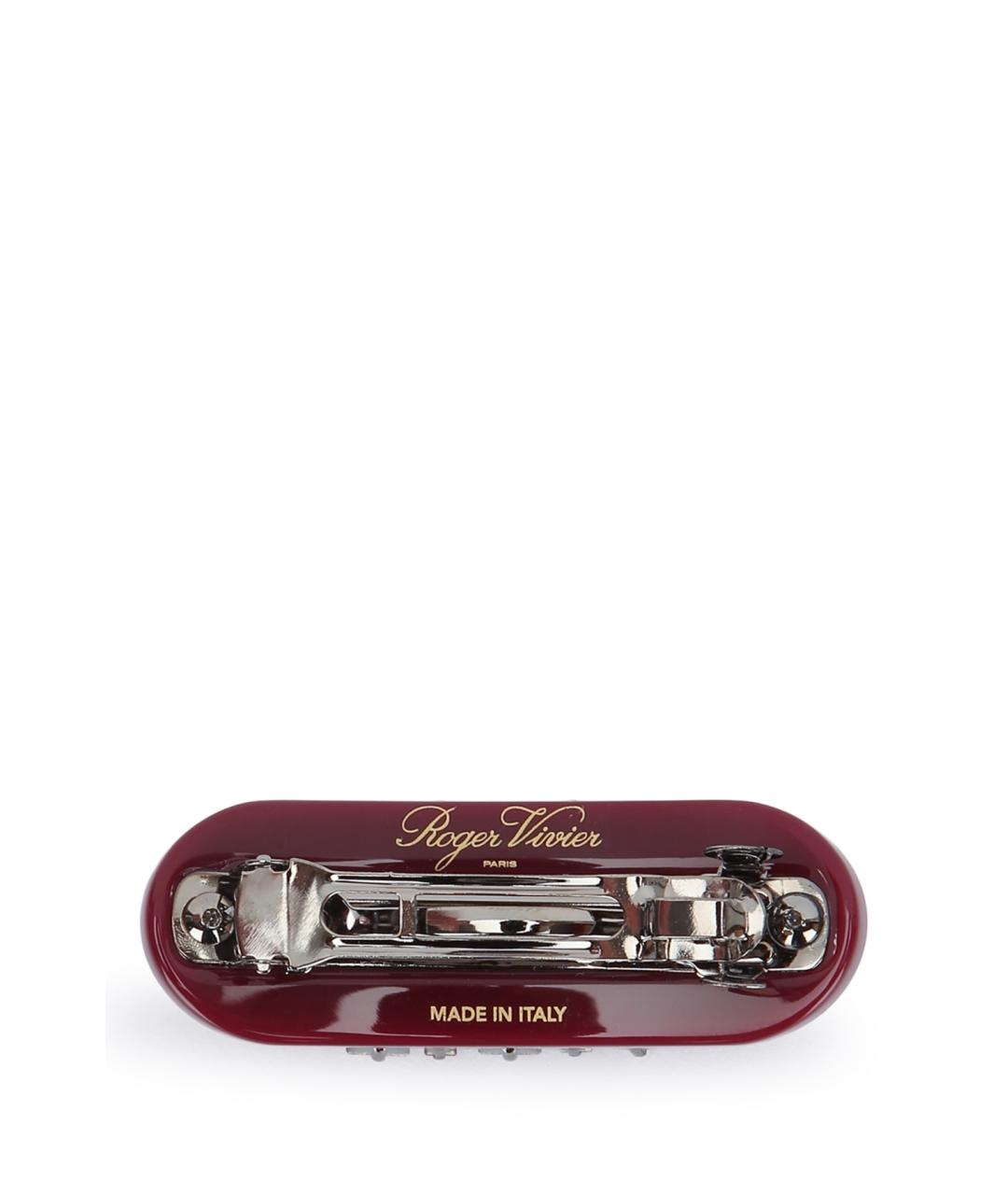 ROGER VIVIER Бордовая заколка, фото 2
