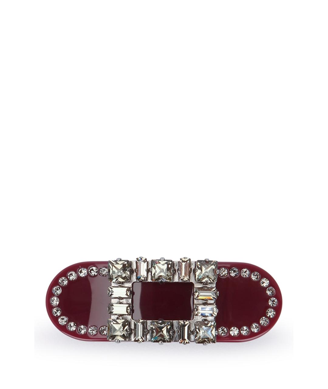 ROGER VIVIER Бордовая заколка, фото 1