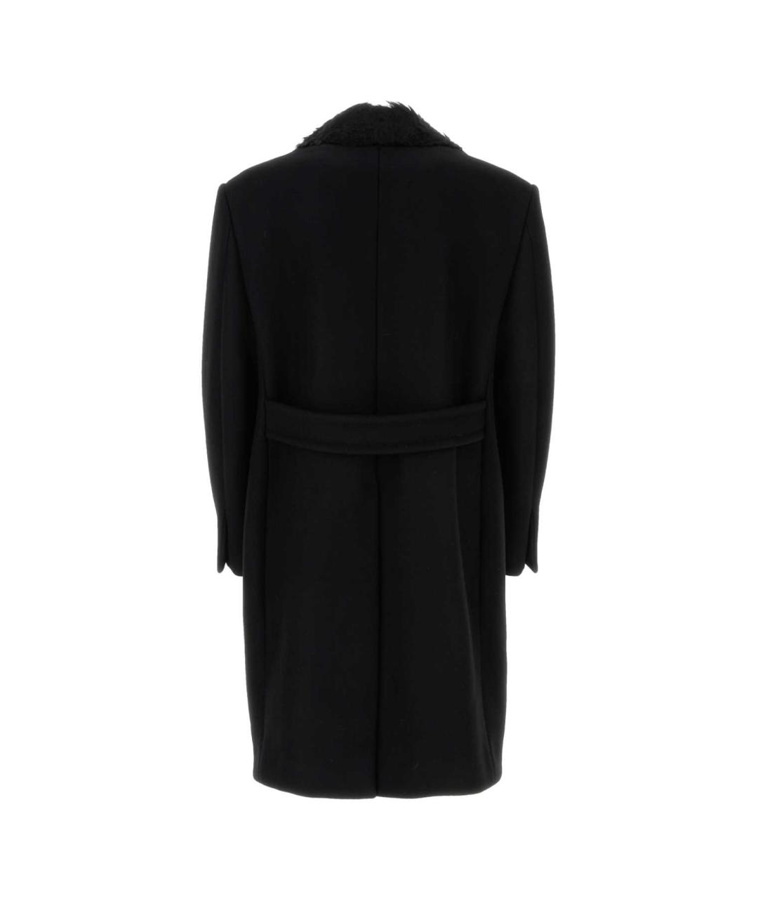 LANVIN Черное шерстяное пальто, фото 2