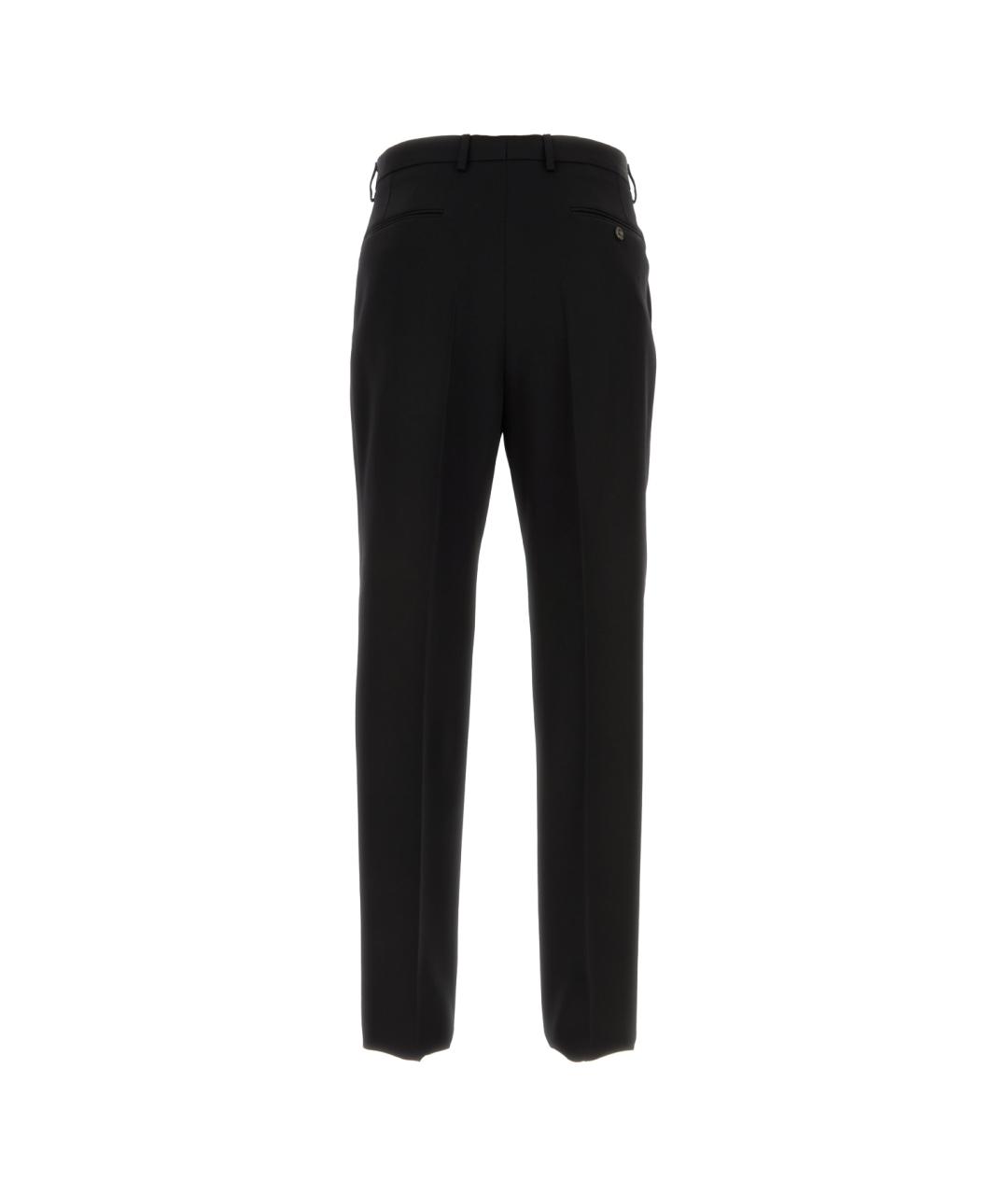 LANVIN Черные шерстяные классические брюки, фото 2