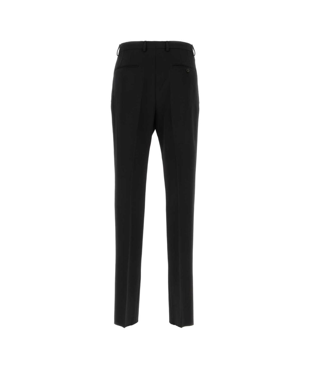 LANVIN Черные шерстяные классические брюки, фото 2