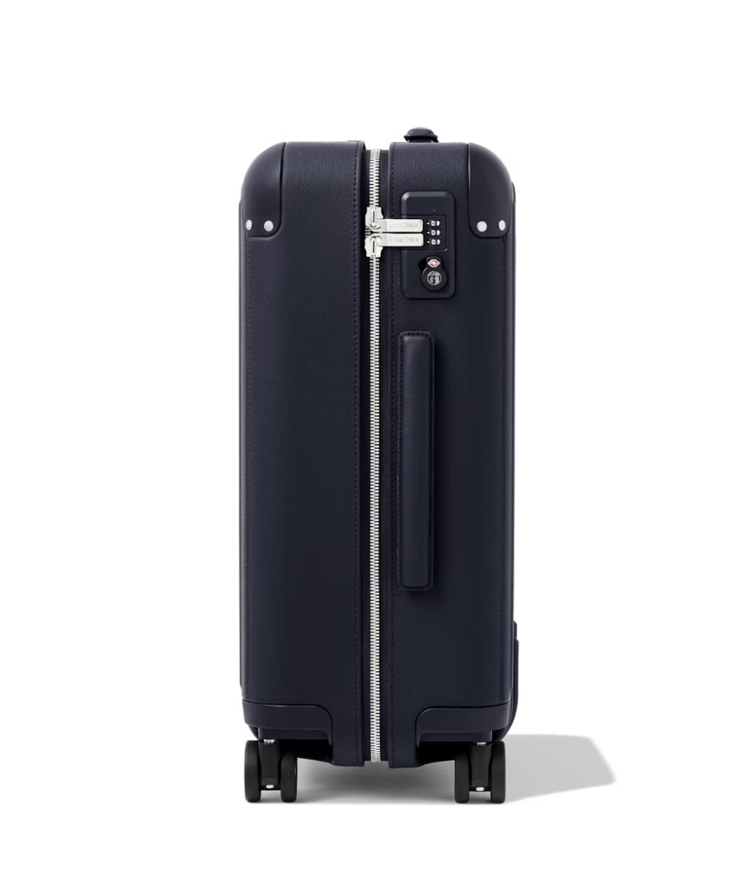 Rimowa Синий кожаный чемодан, фото 3