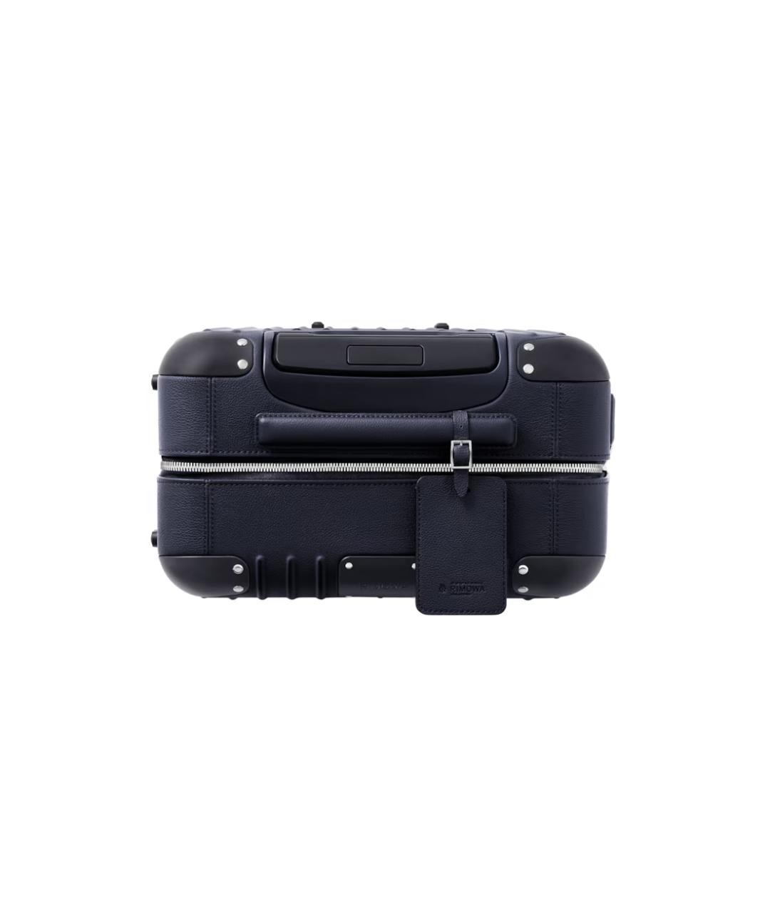 Rimowa Синий кожаный чемодан, фото 6