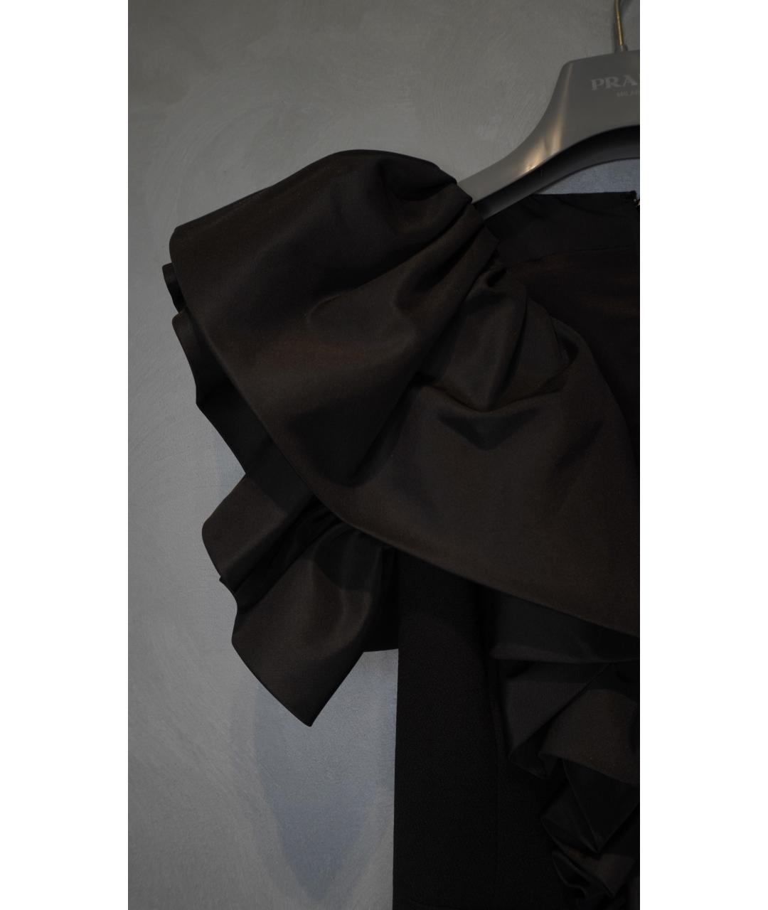 SAINT LAURENT Черное шерстяное вечернее платье, фото 4