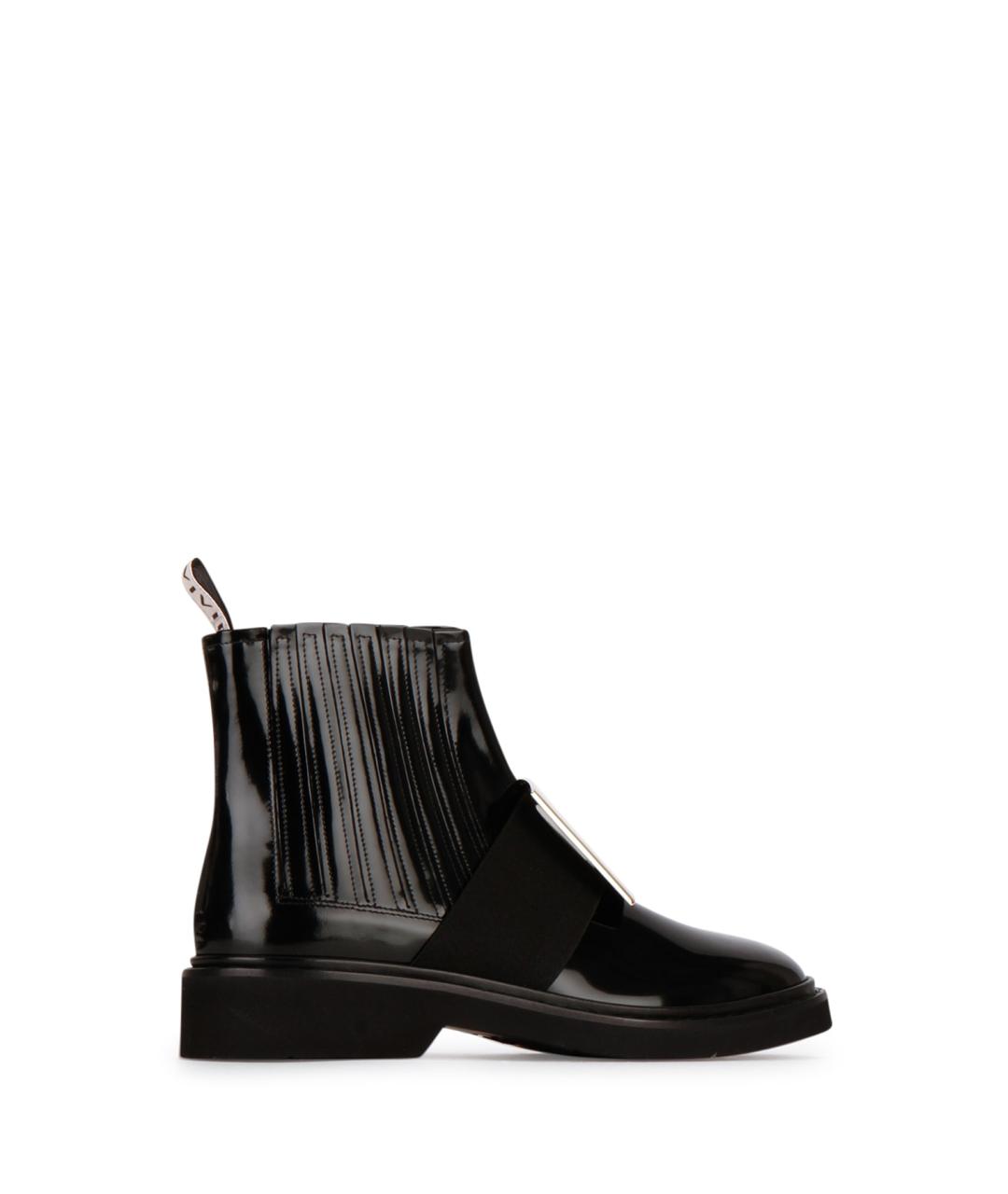 ROGER VIVIER Черные ботинки из лакированной кожи, фото 3