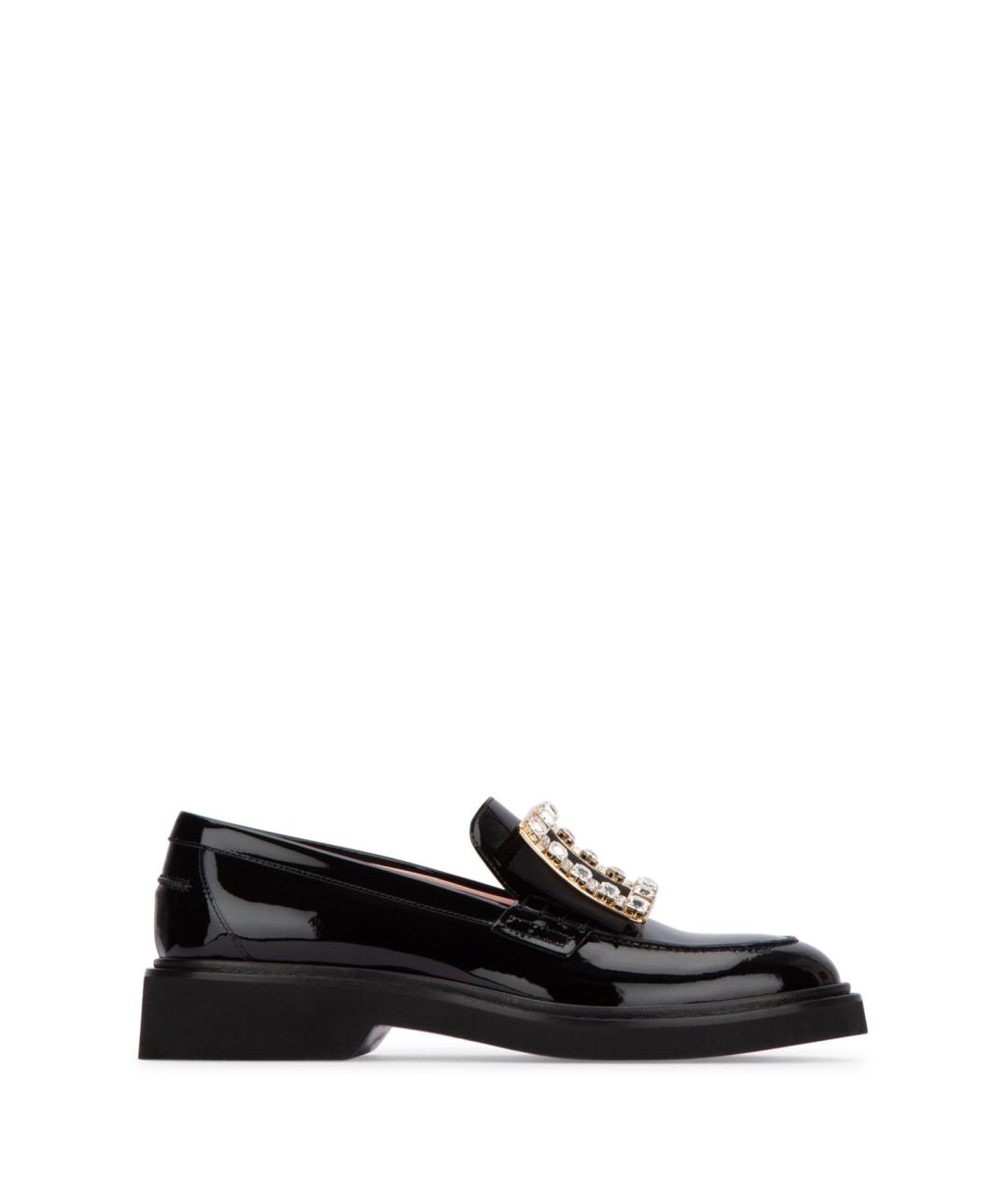 ROGER VIVIER Черные лоферы из лакированной кожи, фото 1