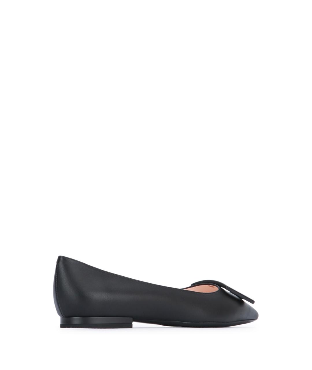 ROGER VIVIER Черные кожаные балетки, фото 3