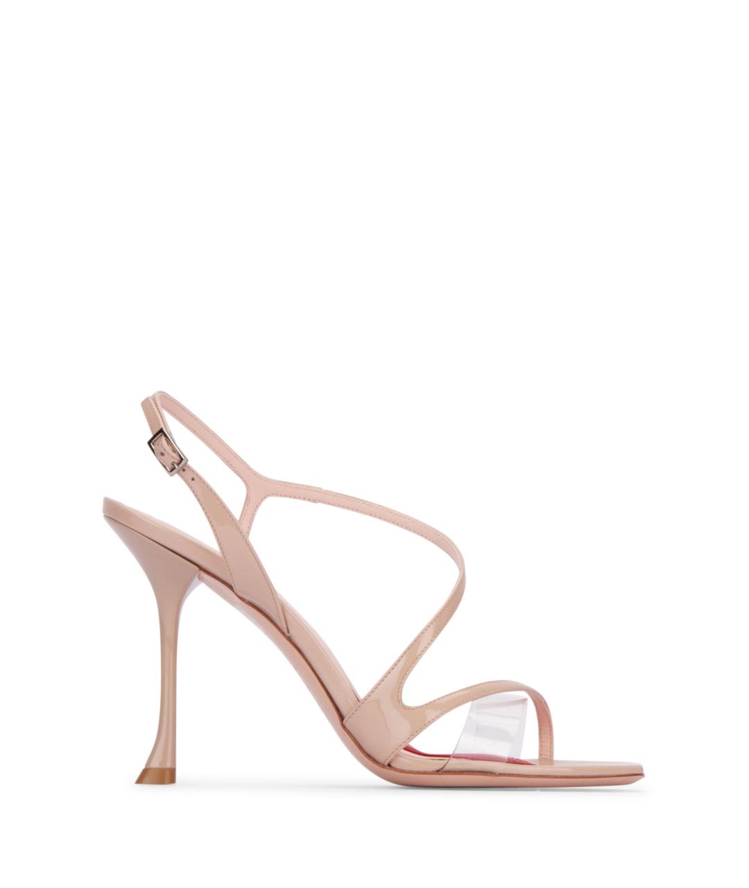 ROGER VIVIER Бежевые босоножки из лакированной кожи, фото 1