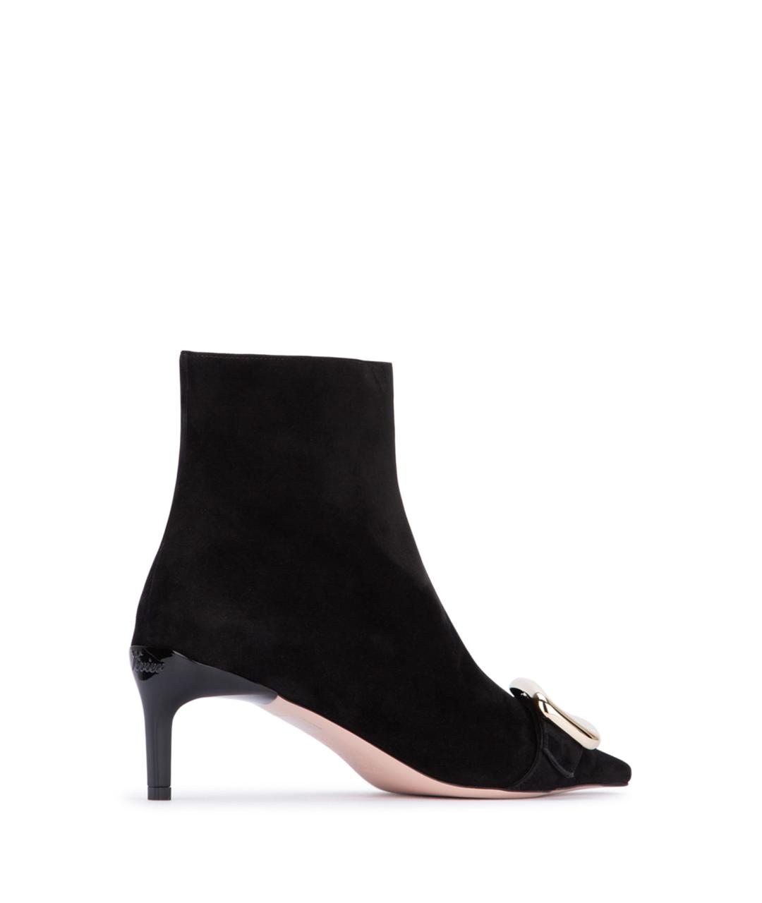 ROGER VIVIER Черные замшевые ботильоны, фото 3