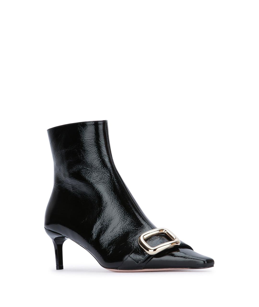 ROGER VIVIER Черные ботильоны из лакированной кожи, фото 2