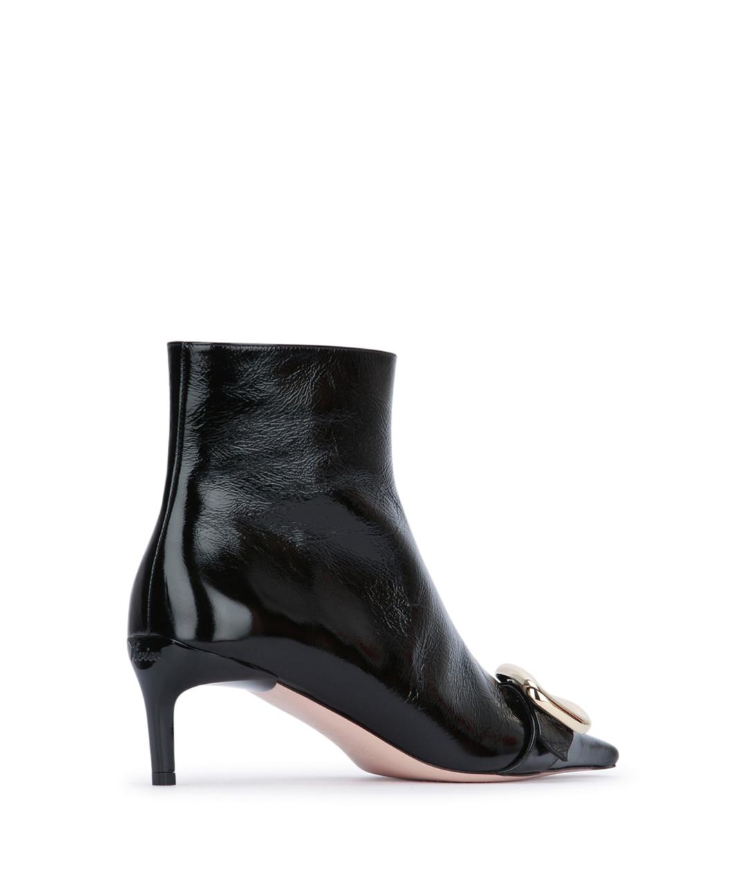 ROGER VIVIER Черные ботильоны из лакированной кожи, фото 3