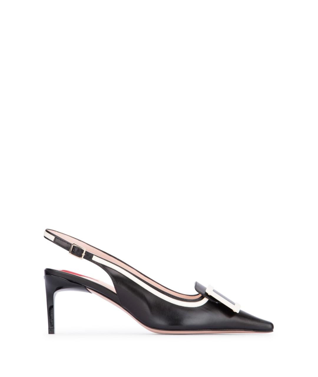 ROGER VIVIER Черные кожаные туфли, фото 1