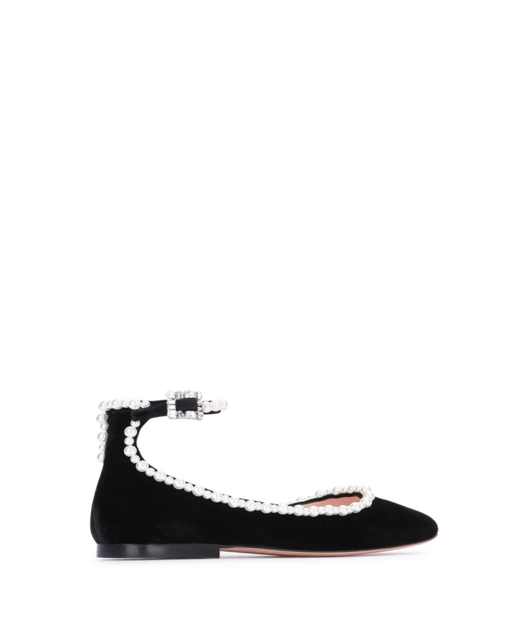 ROGER VIVIER Черные бархатные балетки, фото 3