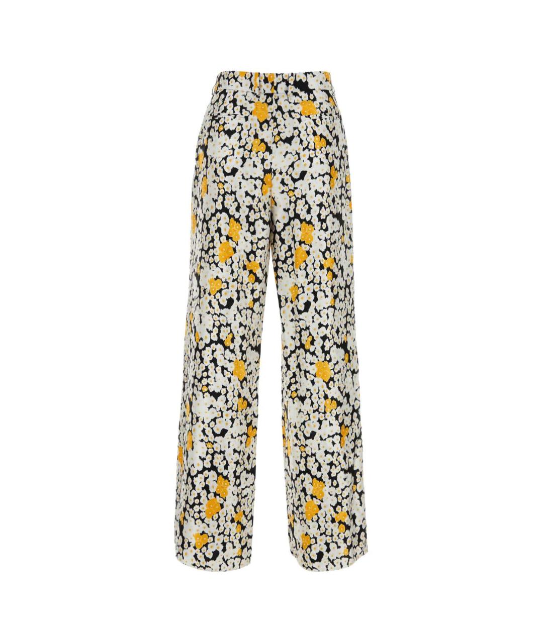 LANVIN Мульти шелковые прямые брюки, фото 2