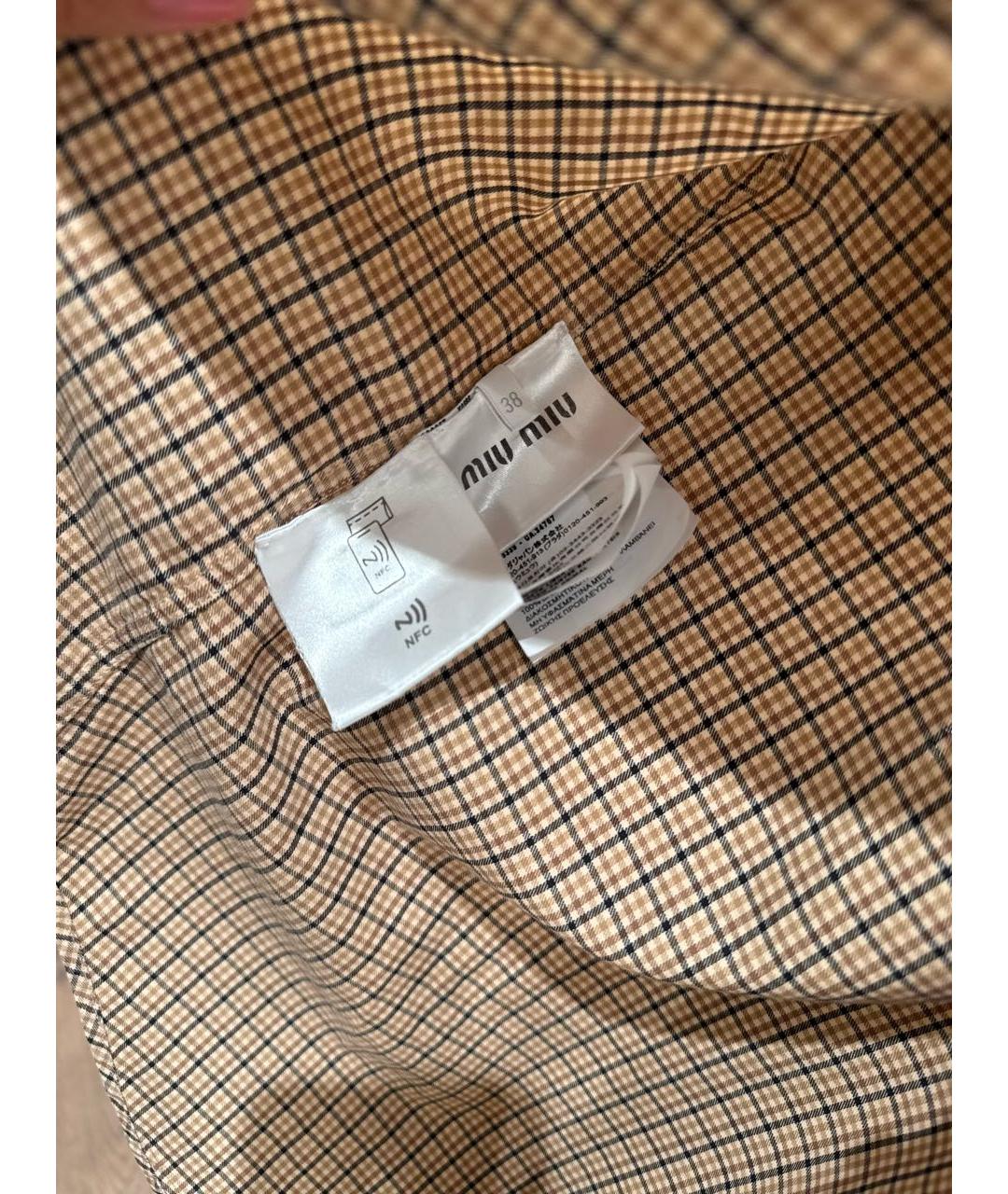 MIU MIU Мульти хлопковая рубашка, фото 4