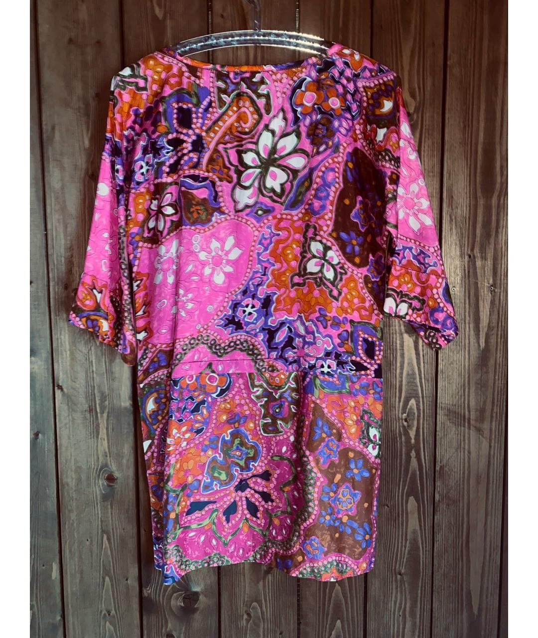 SEE BY CHLOE Мульти шелковое коктейльное платье, фото 6