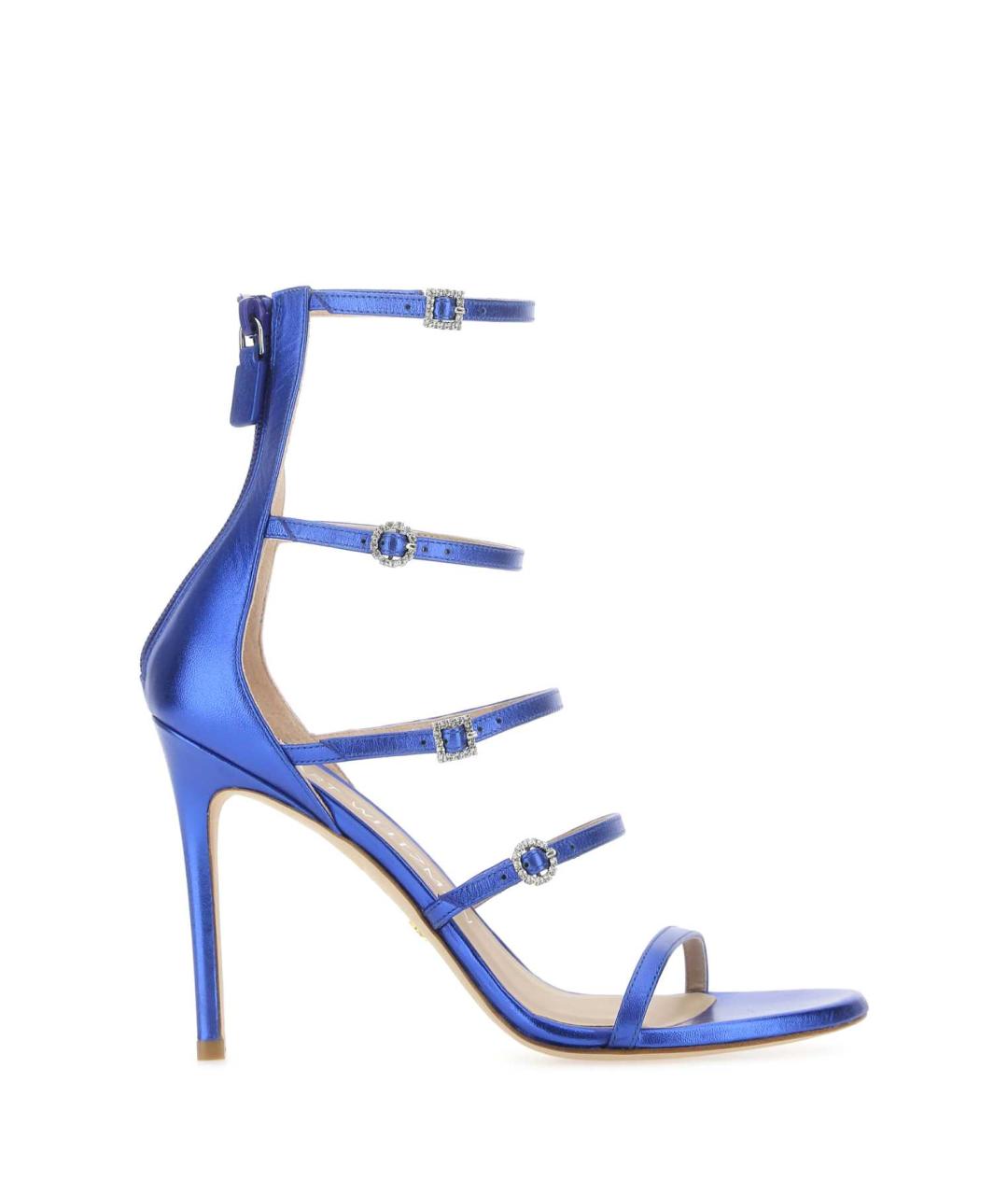 STUART WEITZMAN Синие кожаные босоножки, фото 1