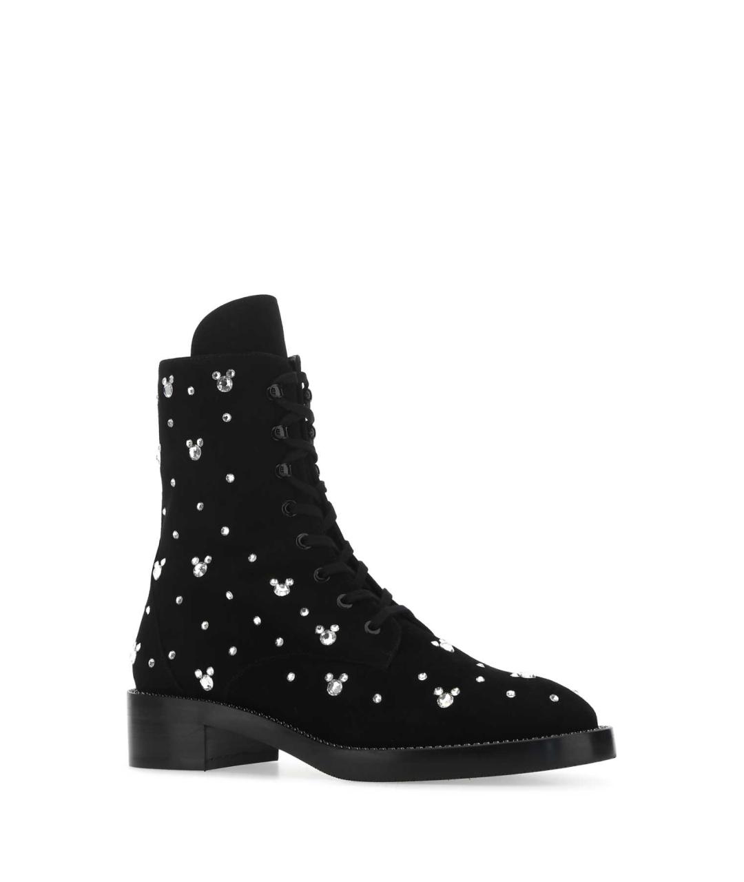 STUART WEITZMAN Черные замшевые ботинки, фото 2