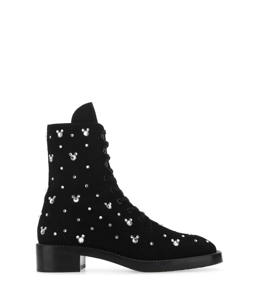 STUART WEITZMAN Черные замшевые ботинки, фото 1