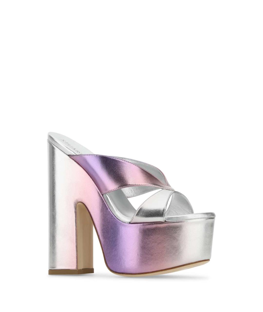 STUART WEITZMAN Мульти кожаные мюли, фото 2