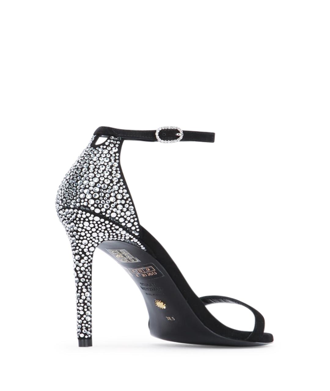 STUART WEITZMAN Черные замшевые босоножки, фото 3