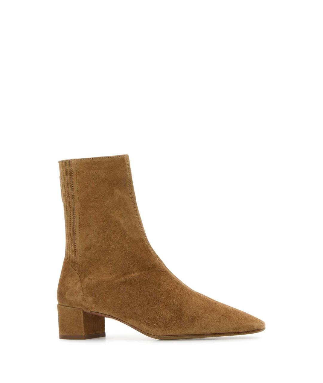AQUAZZURA Бежевые замшевые ботильоны, фото 2