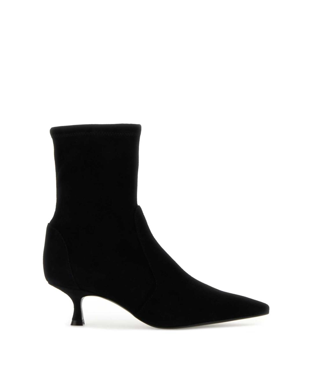 STUART WEITZMAN Черные замшевые ботильоны, фото 1