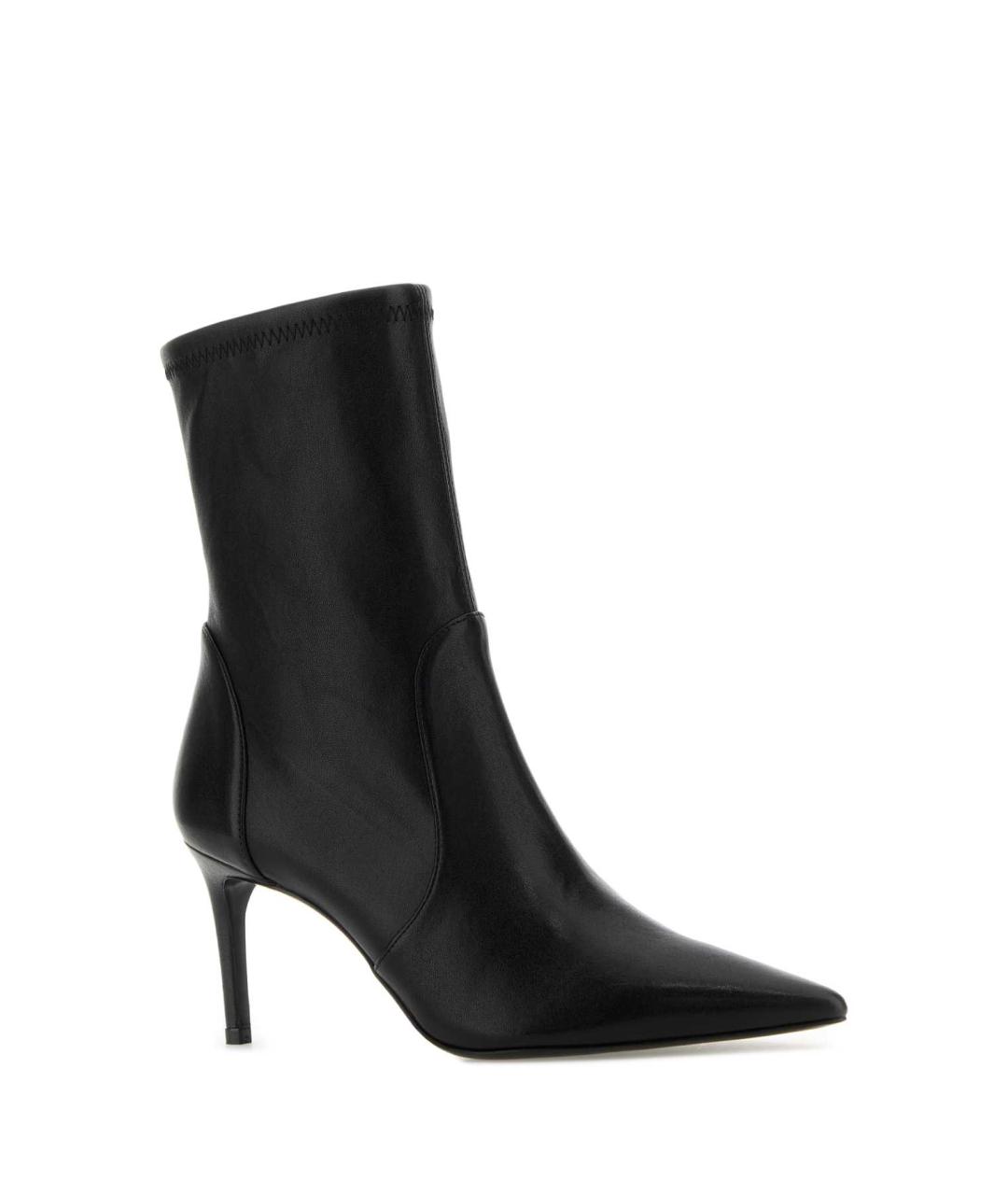 STUART WEITZMAN Черные кожаные ботильоны, фото 2