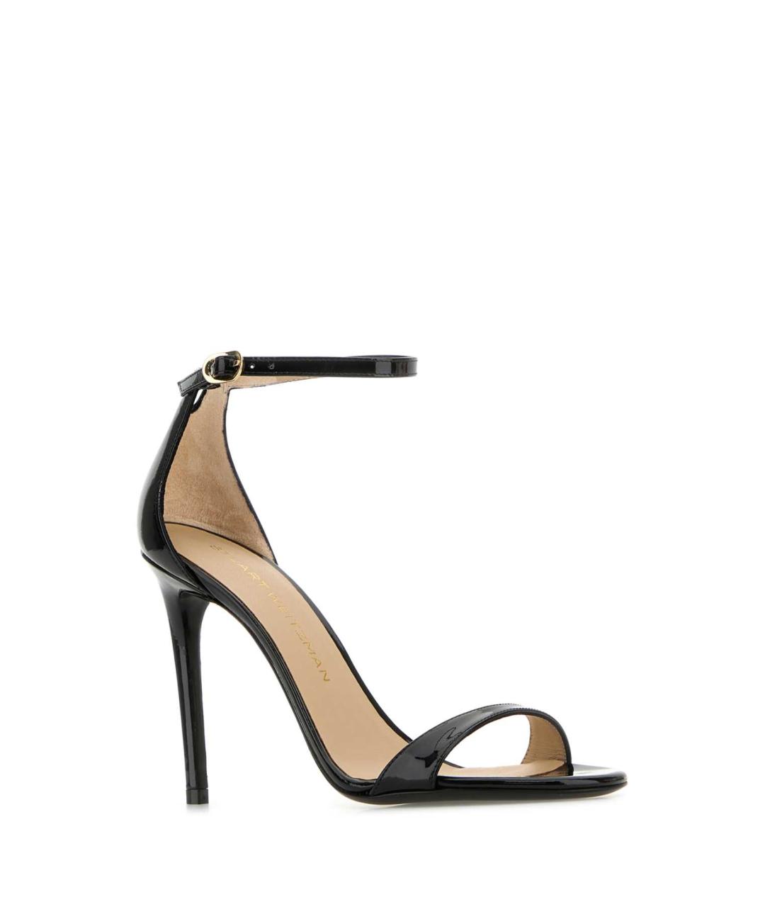 STUART WEITZMAN Черные босоножки из лакированной кожи, фото 2