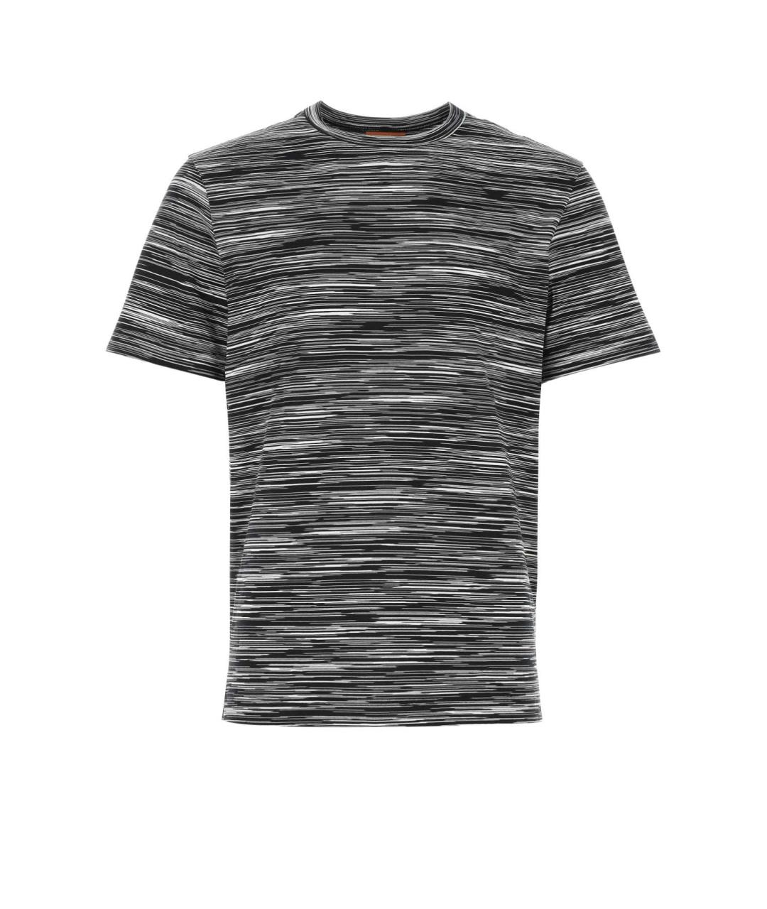 MISSONI Антрацитовая хлопковая футболка, фото 1