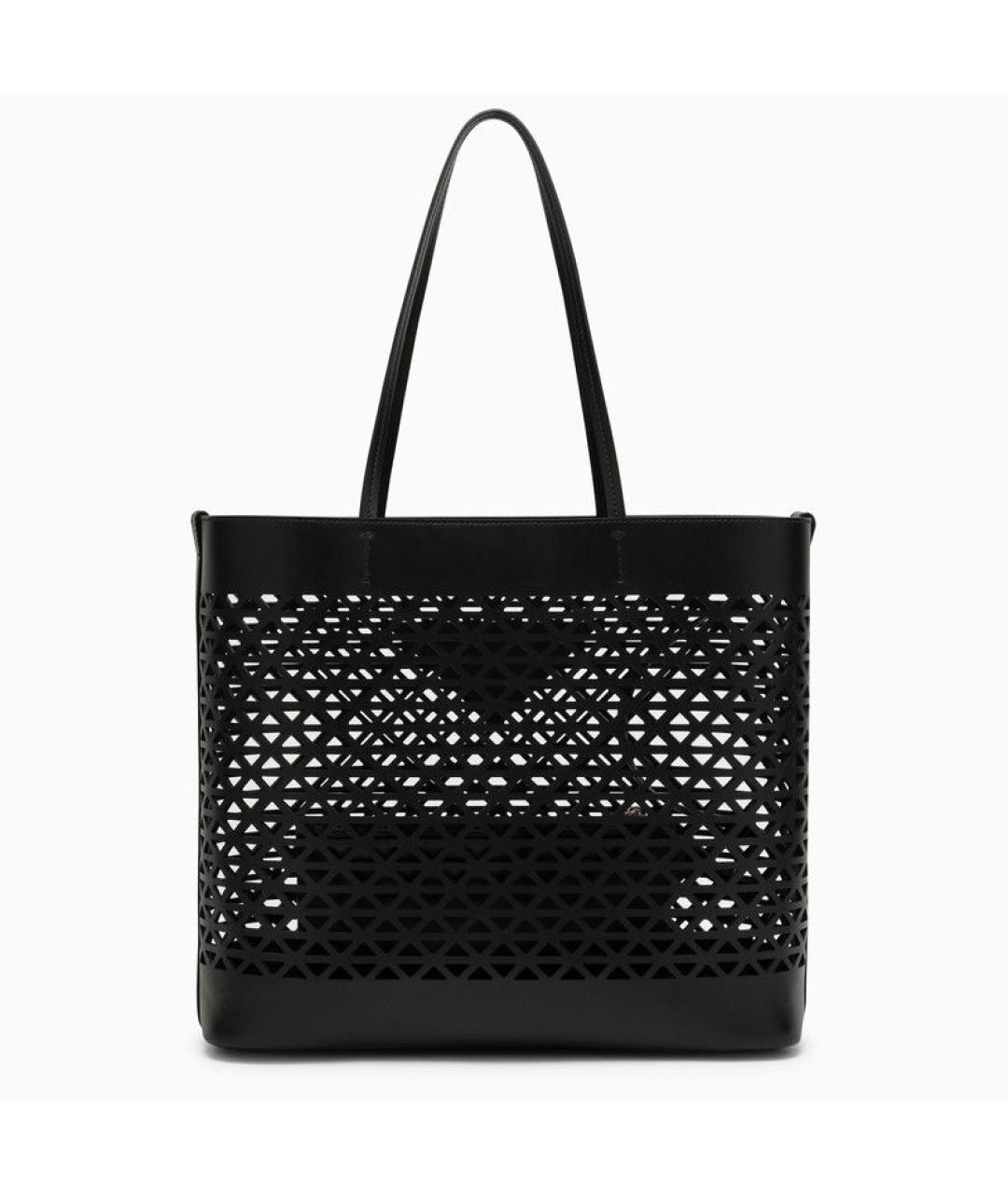 PRADA Черная кожаная сумка тоут, фото 2