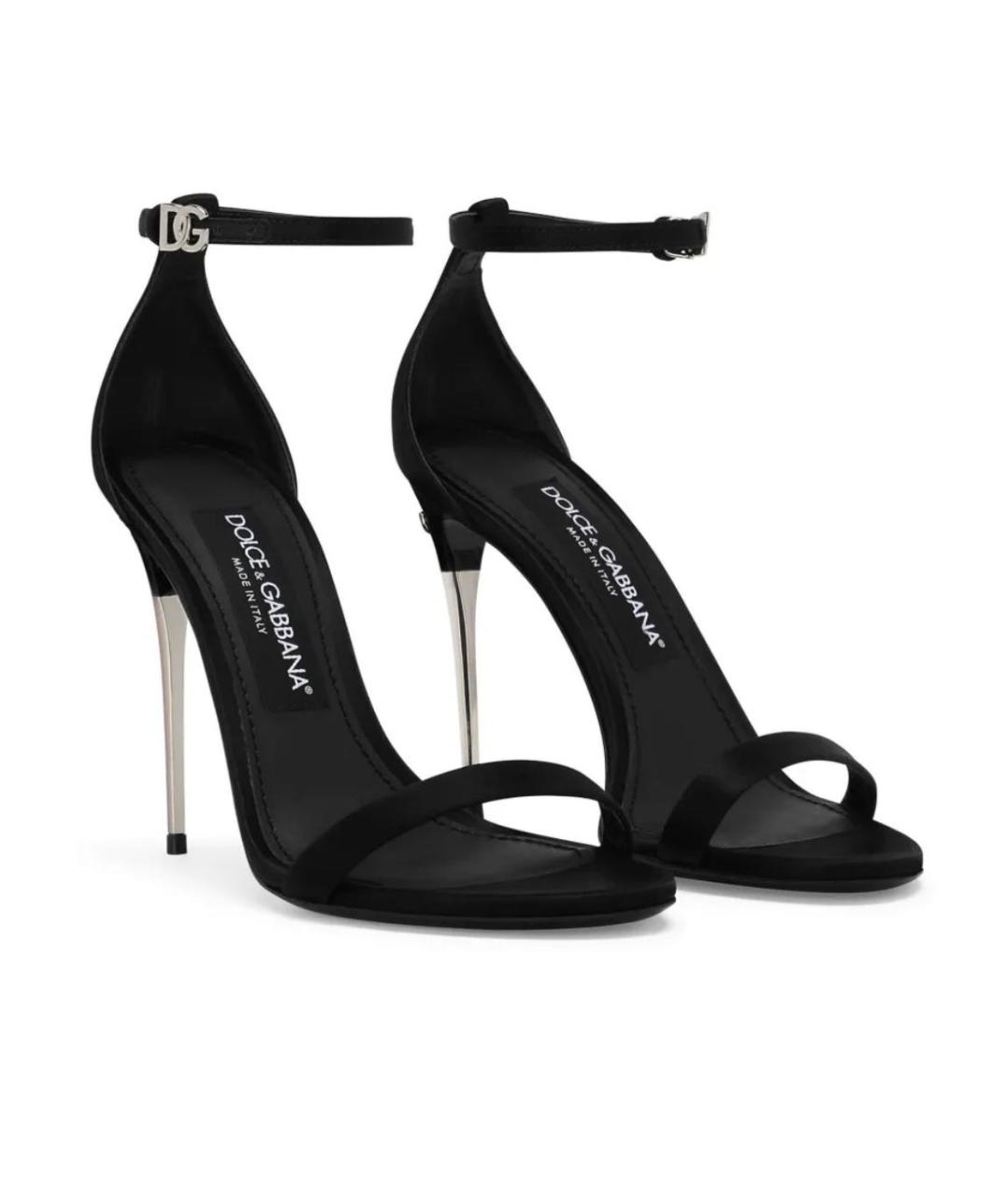 DOLCE&GABBANA Черные босоножки, фото 2