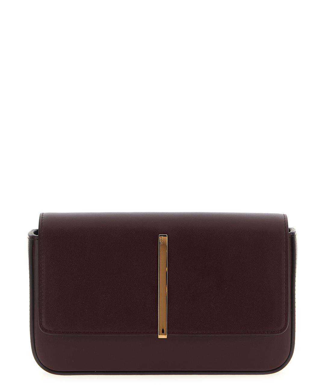 TOD'S Коричневая кожаная сумка через плечо, фото 1