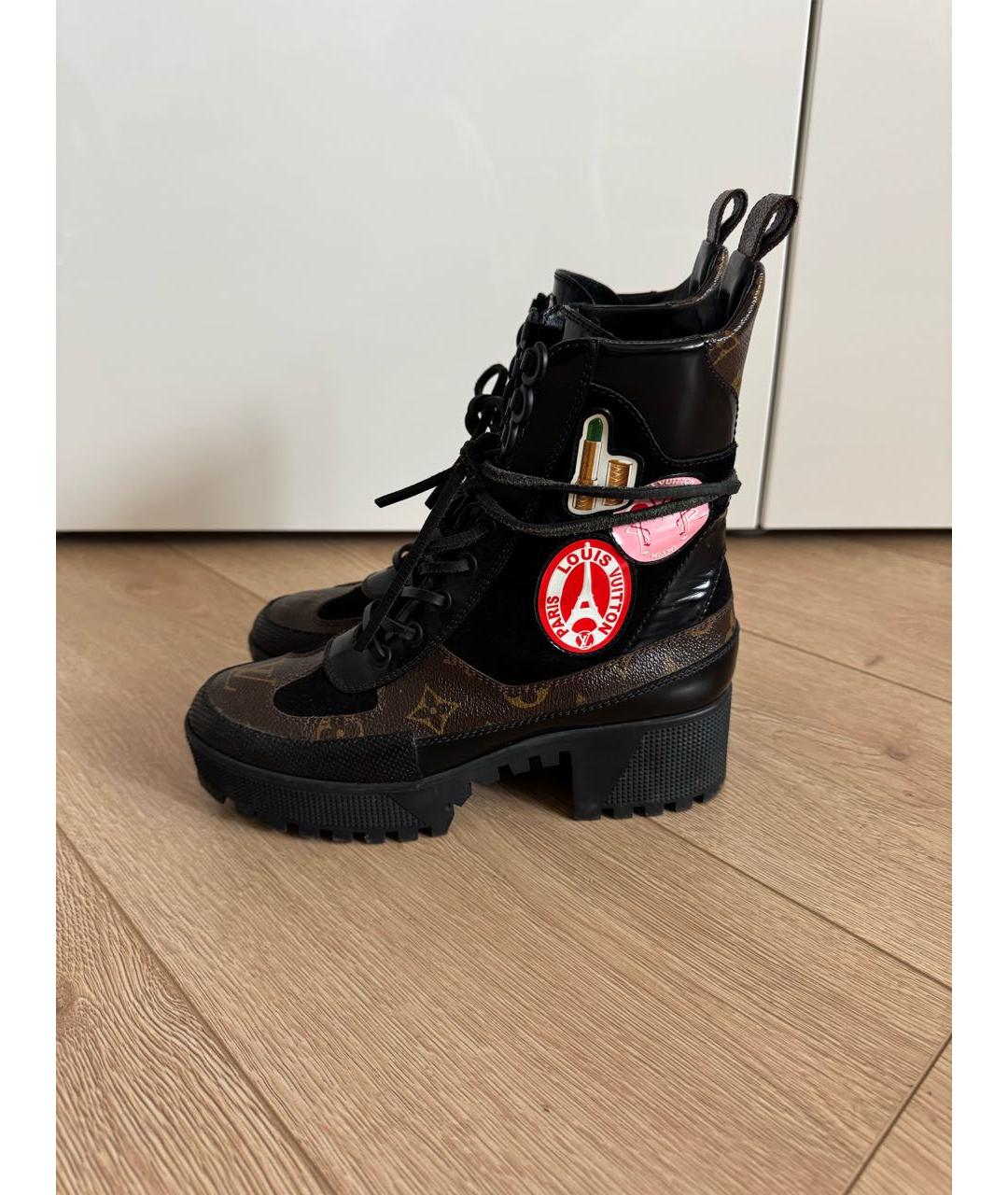 LOUIS VUITTON Коричневые ботинки, фото 3