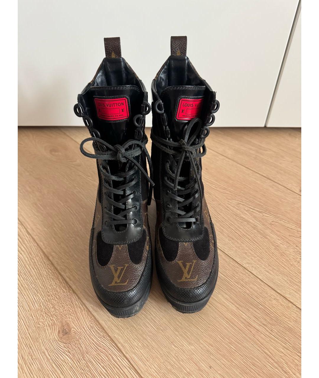 LOUIS VUITTON Коричневые ботинки, фото 2