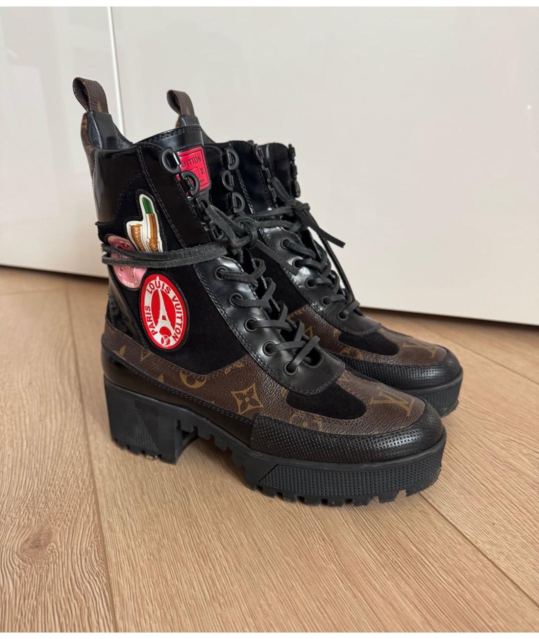LOUIS VUITTON Коричневые ботинки, фото 9