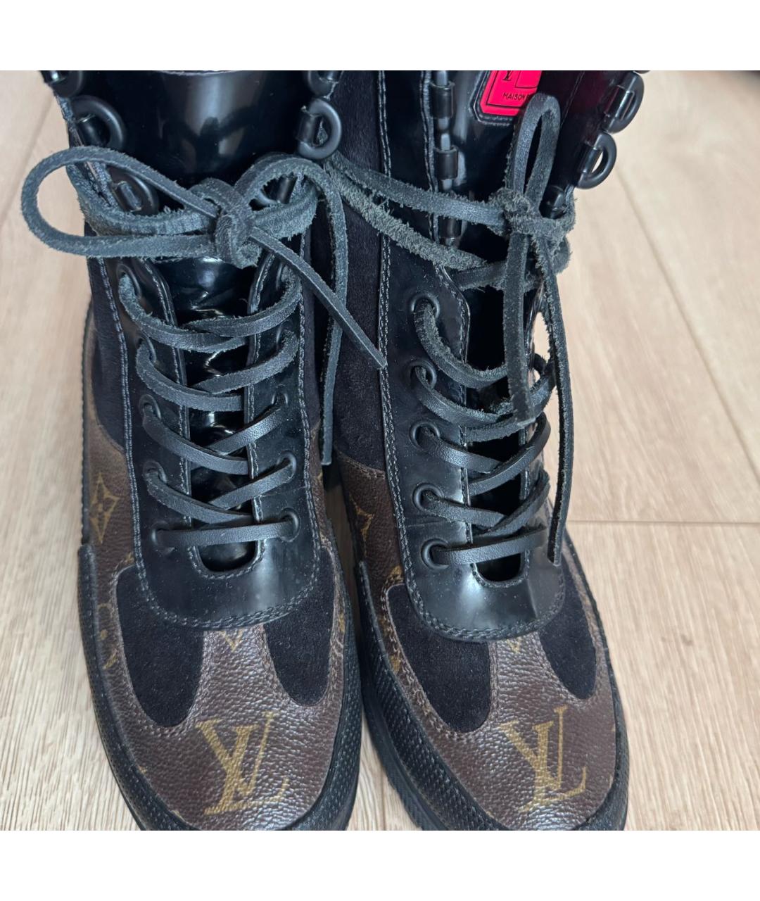 LOUIS VUITTON Коричневые ботинки, фото 5