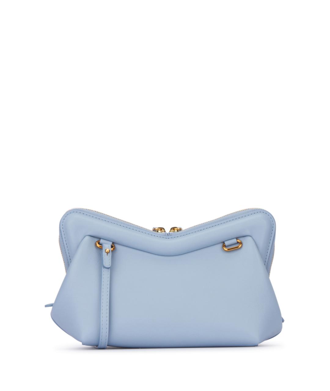 MANSUR GAVRIEL Голубая кожаная сумка через плечо, фото 3