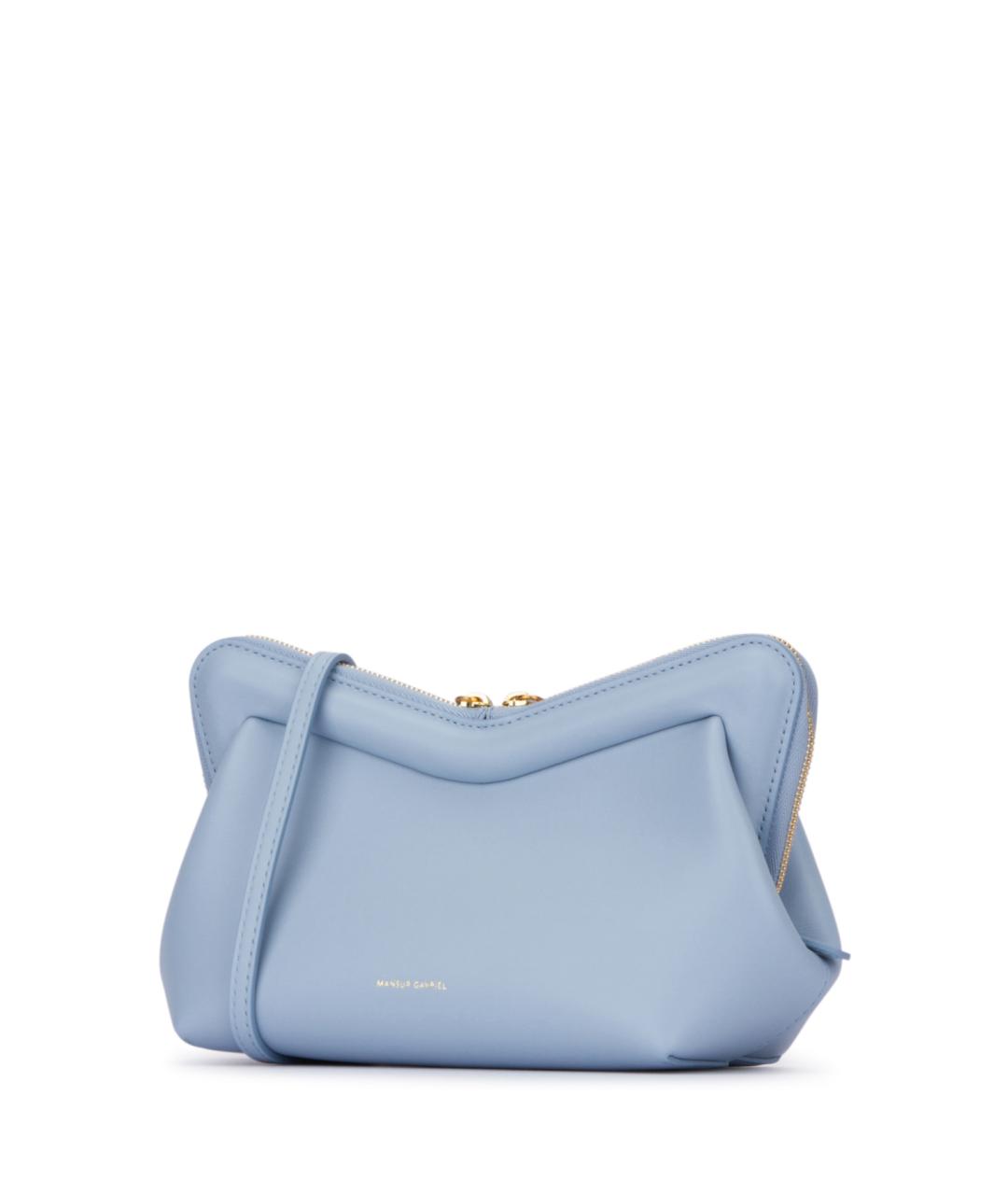 MANSUR GAVRIEL Голубая кожаная сумка через плечо, фото 2