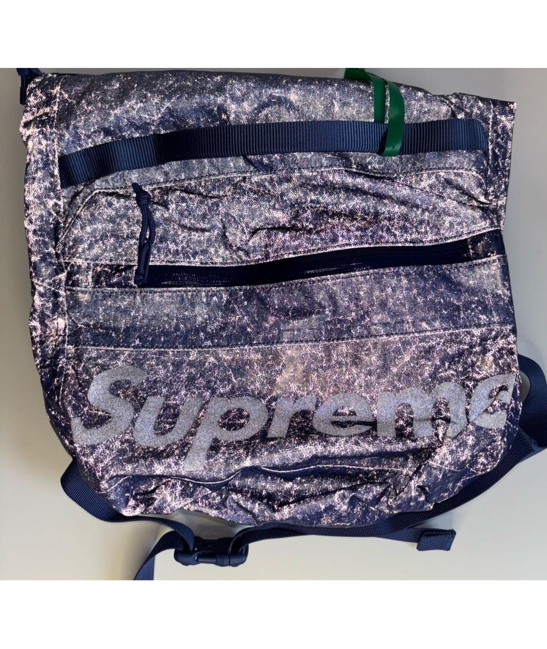 SUPREME Синяя сумка на плечо, фото 3