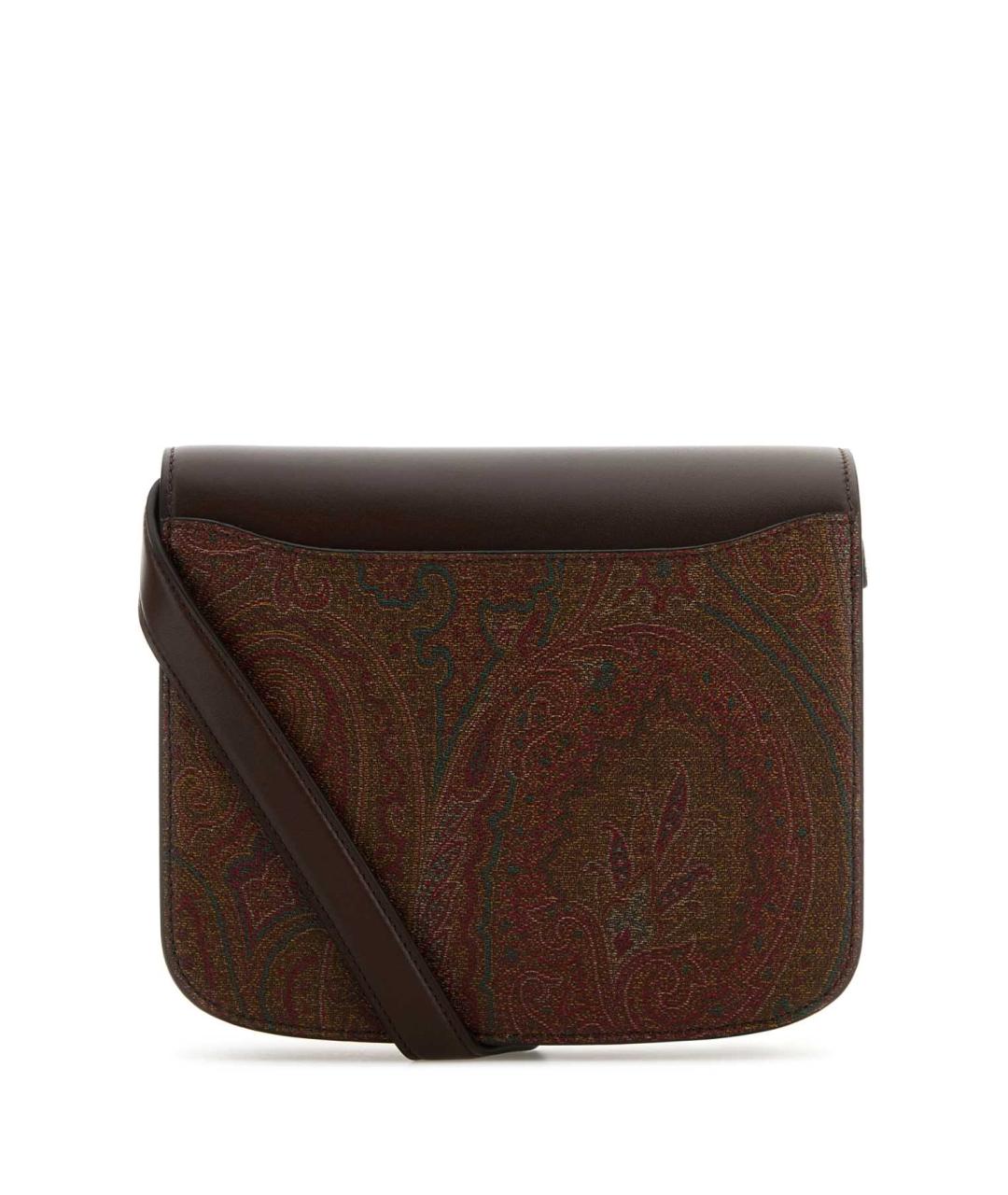 ETRO Коричневая кожаная сумка через плечо, фото 3