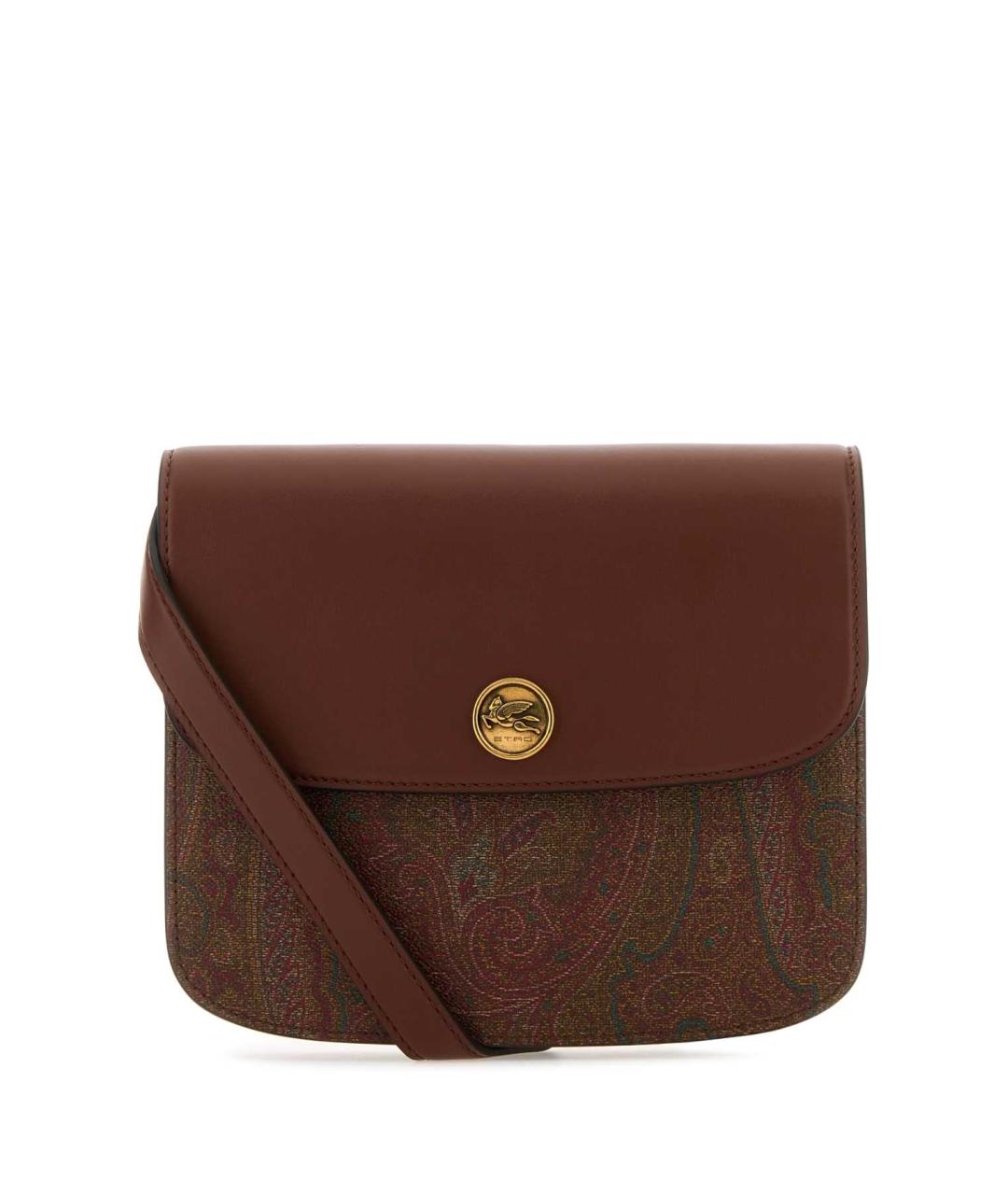 ETRO Бордовая кожаная сумка через плечо, фото 1