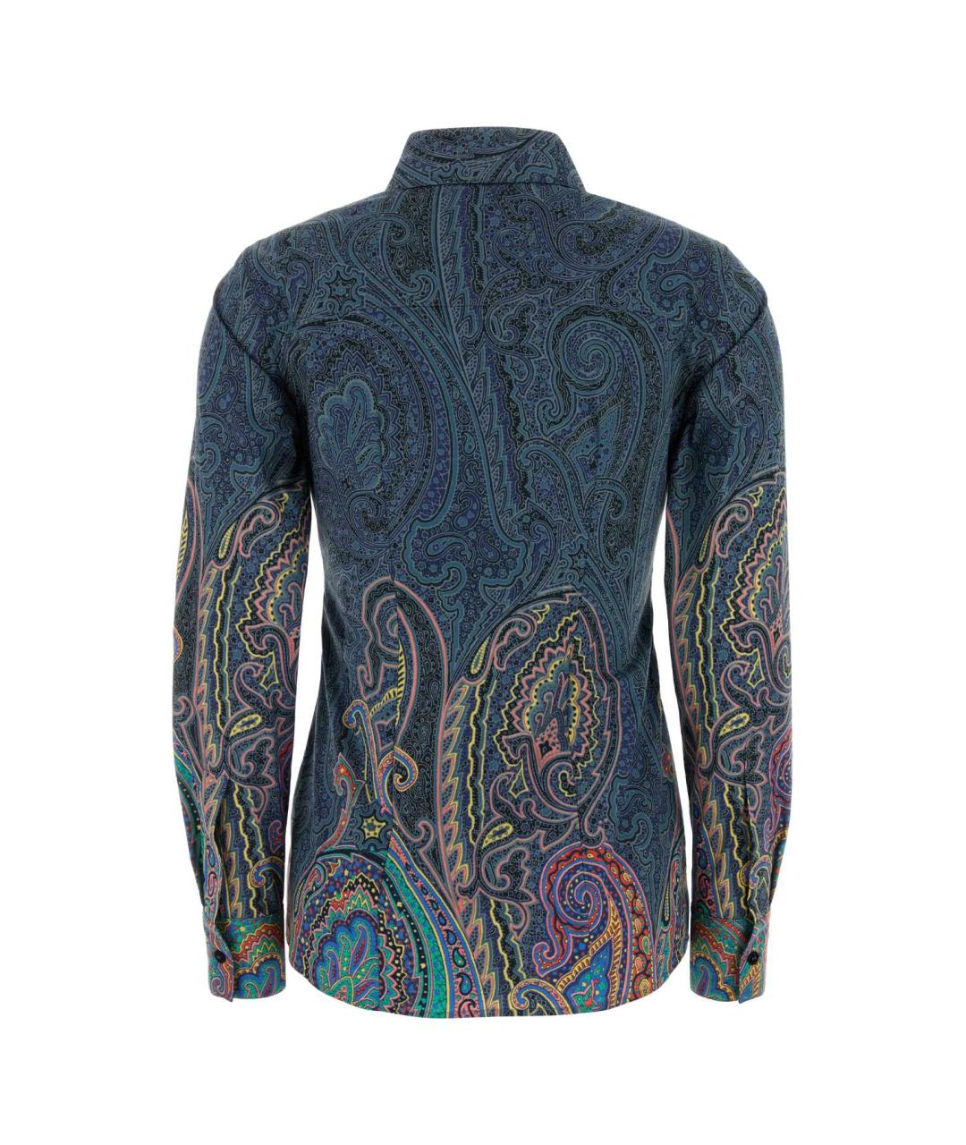 ETRO Синяя хлопковая рубашка, фото 2