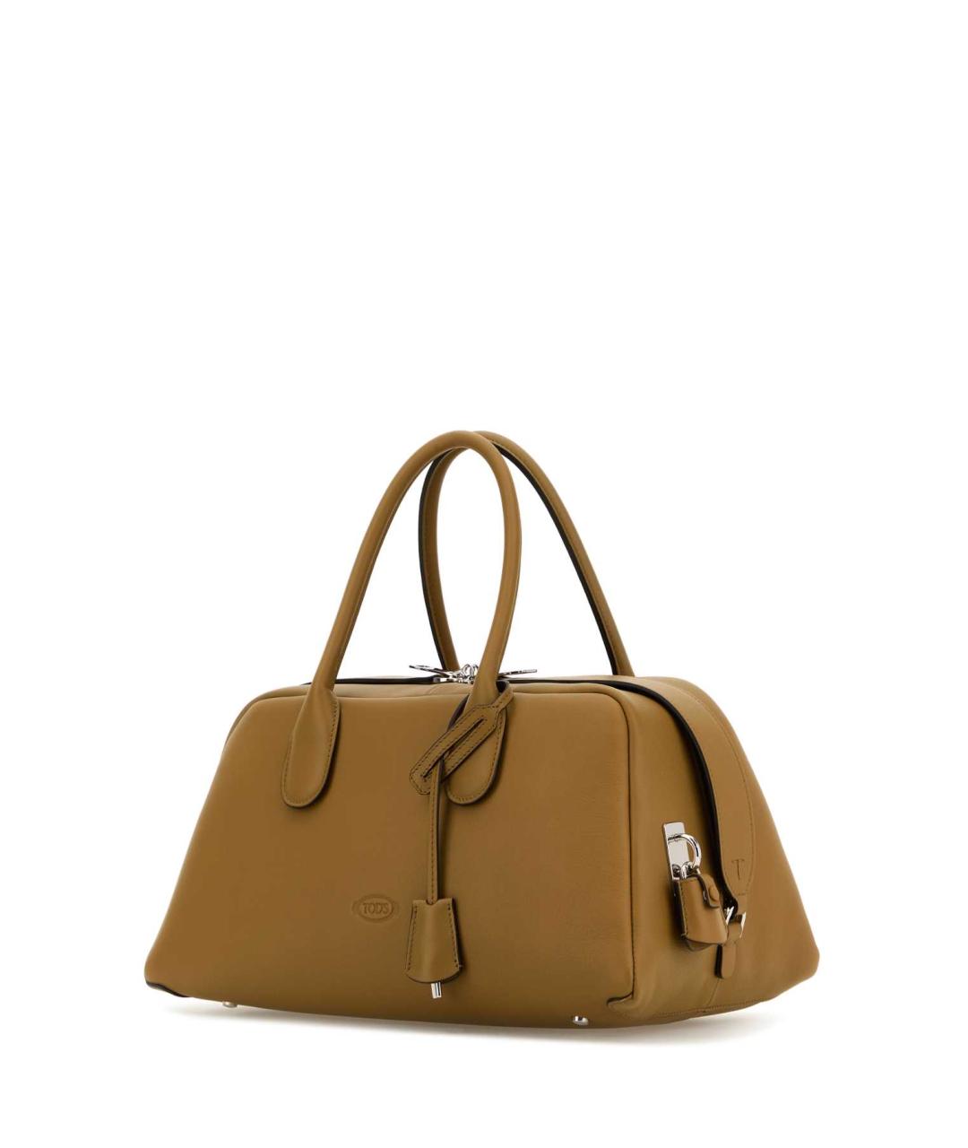 TOD'S Зеленая кожаная сумка с короткими ручками, фото 2