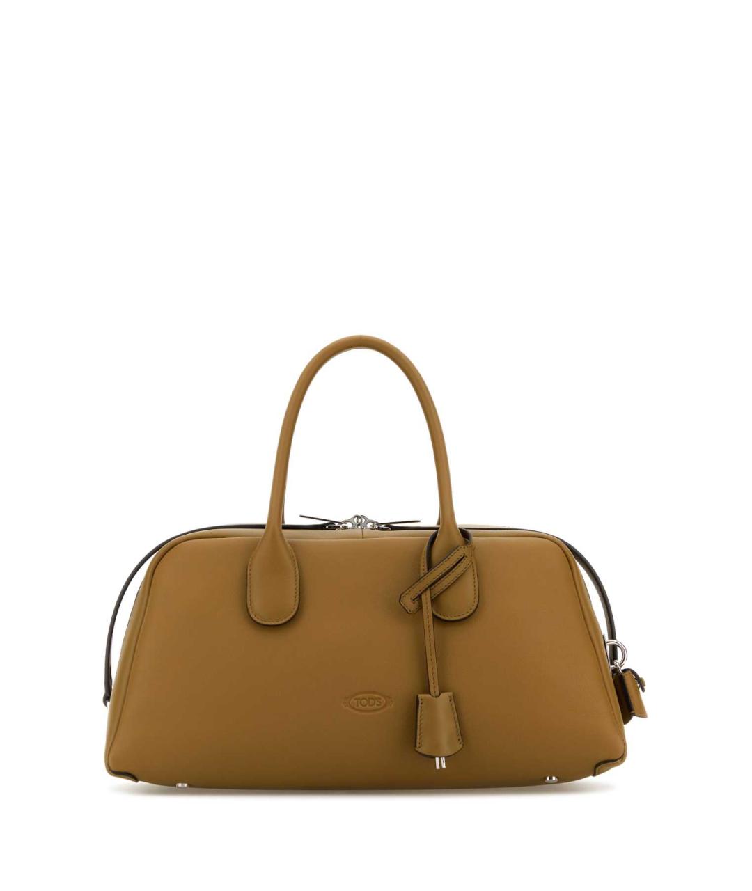 TOD'S Зеленая кожаная сумка с короткими ручками, фото 1