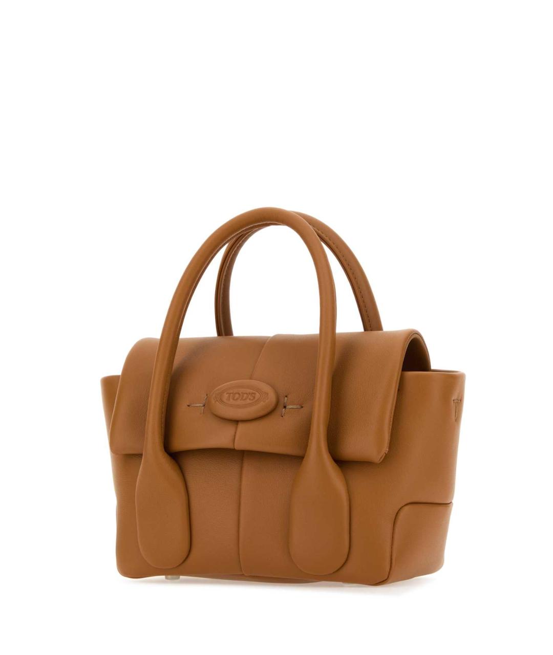 TOD'S Коричневая кожаная сумка с короткими ручками, фото 2